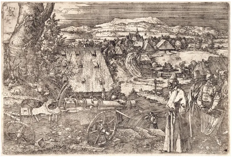 The Landscape with the Cannon av Albrecht Dürer