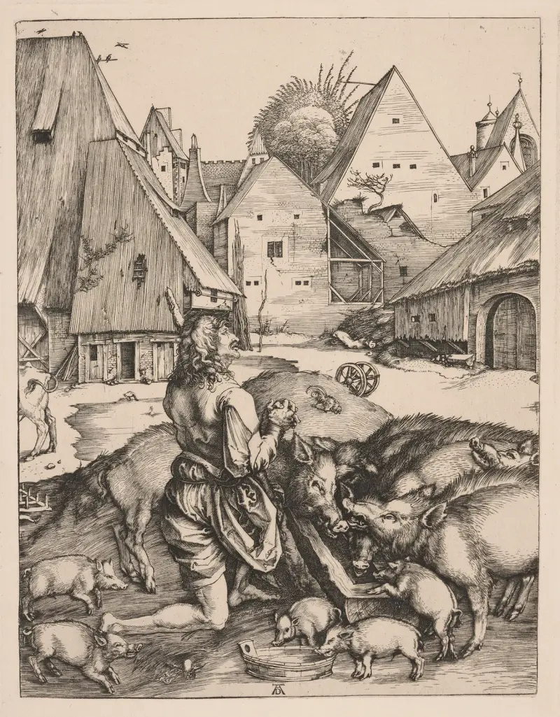 The prodigal son. – nr 1 av Albrecht Dürer