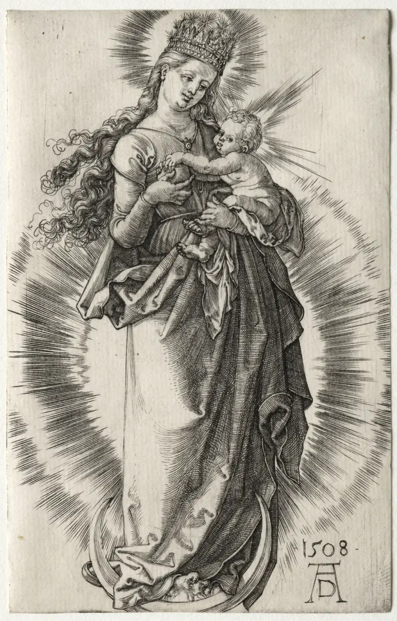 Panna Marie s hvězdnou korunou, Albrecht Dürer