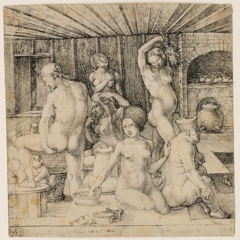 The Women’s Bath av Albrecht Dürer