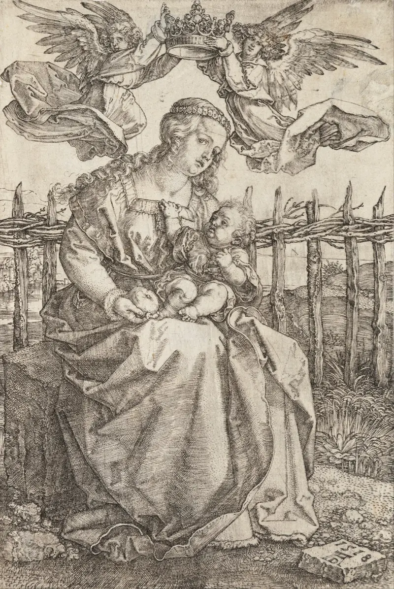 Koronacja Marii przez dwa anioły, Albrecht Dürer
