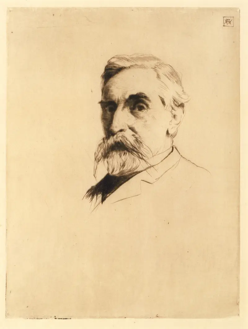 Portrait of Robert Weir av Julian Alden Weir
