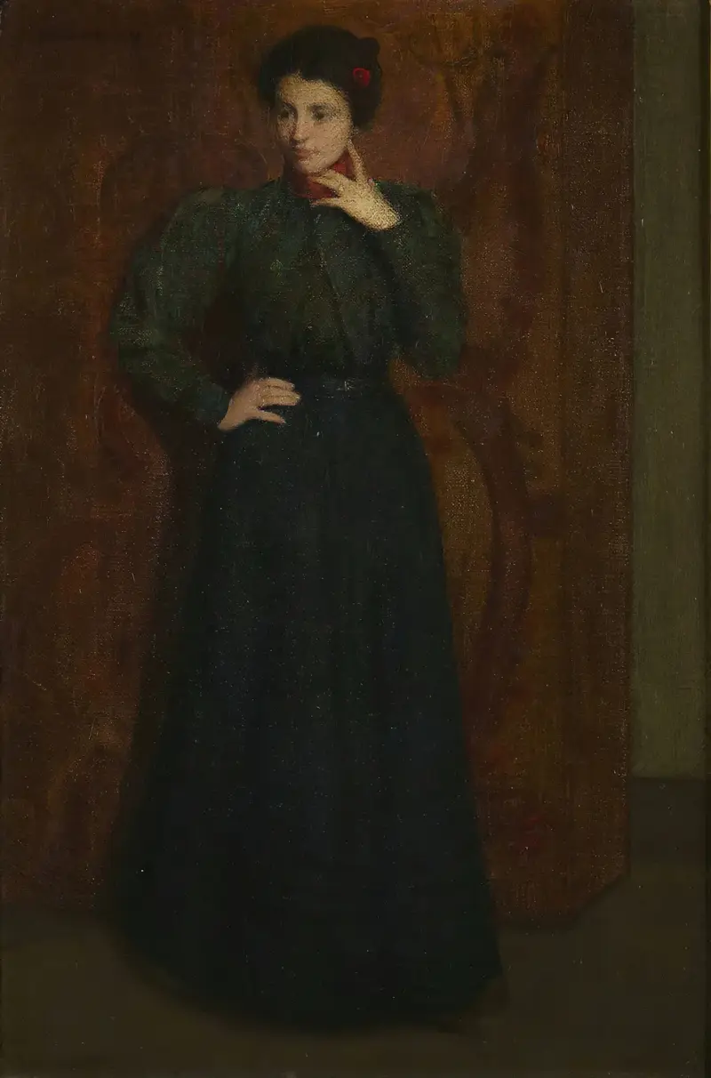 Das grüne Kleid von Julian Alden Weir