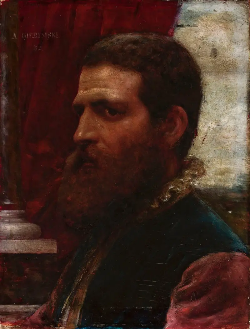 Büste eines Mannes in Renaissancekostüm (venezianisch) von Aleksander Gierymski