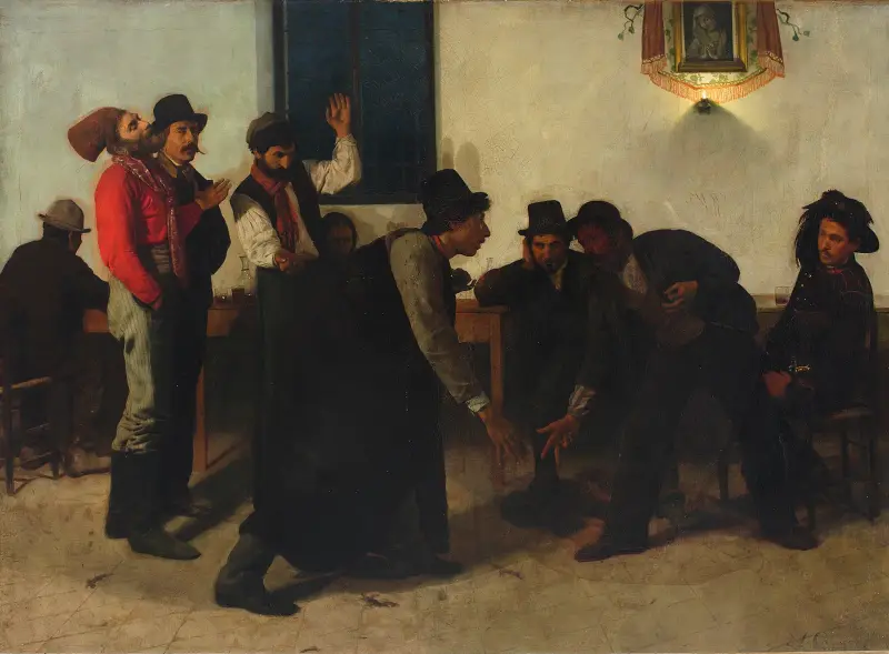 Morraspieler von Aleksander Gierymski