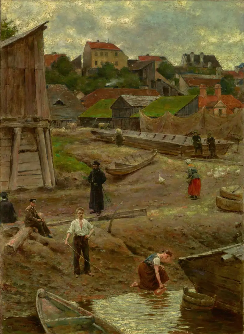 Powiśle (Břeh Visly ve Varšavě), Aleksander Gierymski