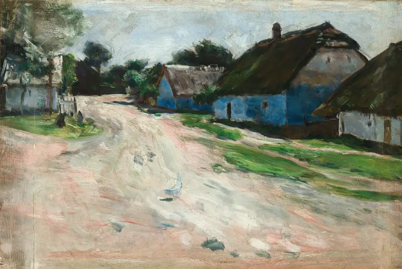 Straße bei Bronowice von Aleksander Gierymski