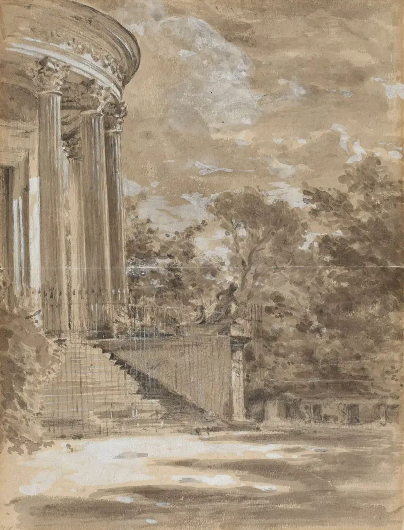 Sibyllas tempel i Puławy av Aleksander Gierymski