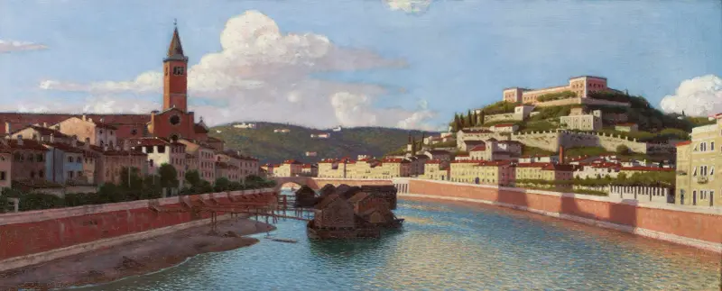 Vy över Verona av Aleksander Gierymski