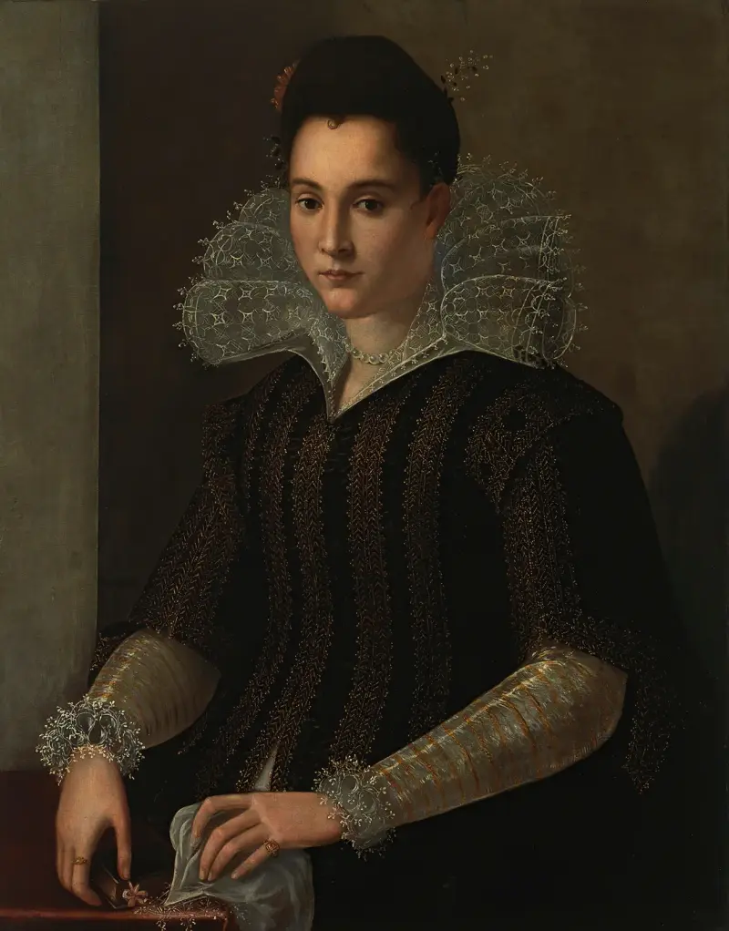 Porträtt av en dam, 1590 av Alessandro Allori