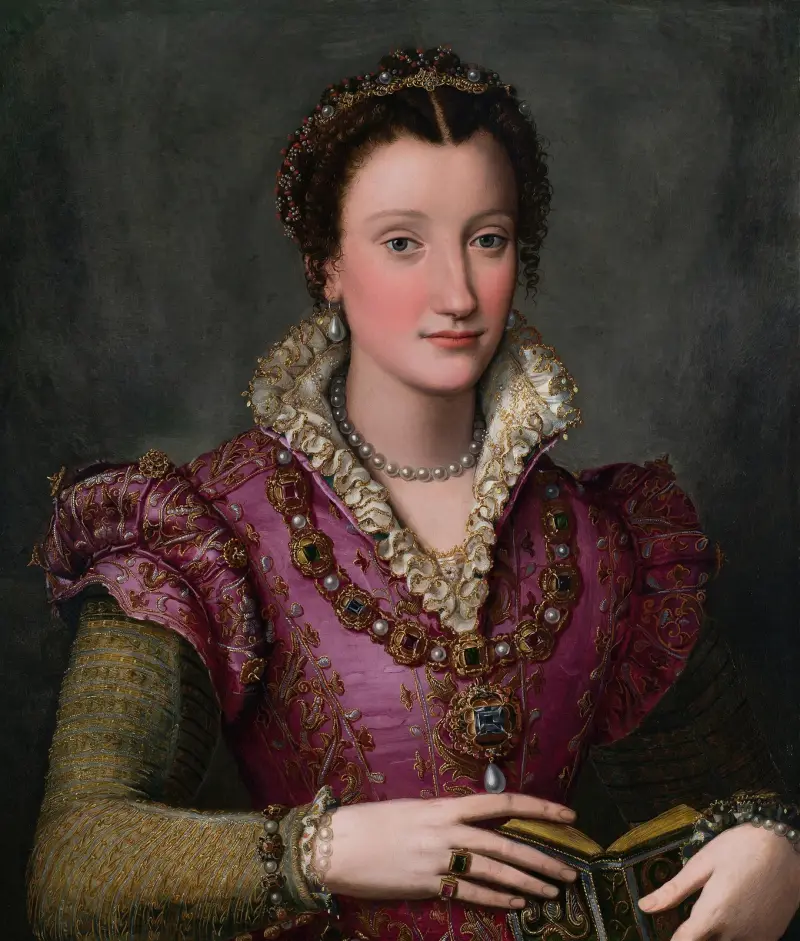 Porträtt av en dam – nr 1 av Alessandro Allori