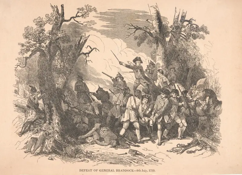 Defeat of General Braddock – 9th July, 1755 av Alexander Anderson