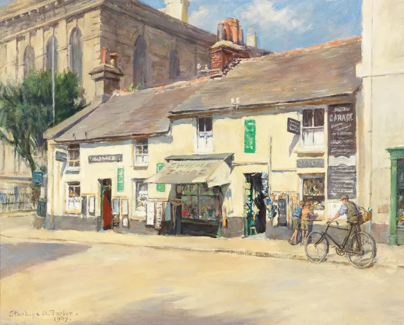 Ein altes Viertel in Penzance von Stanhope Alexander Forbes