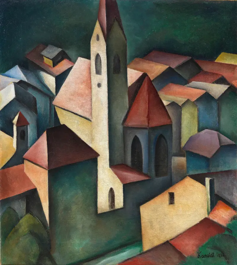 Die Kirche III (St. Andreas in Klausen, Südtirol) von Alexander Kanoldt