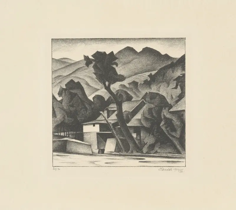 Die Mühle av Alexander Kanoldt