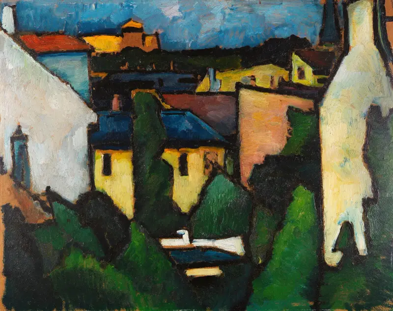 Nikolaiplatz, 1910, Alexander Kanoldt
