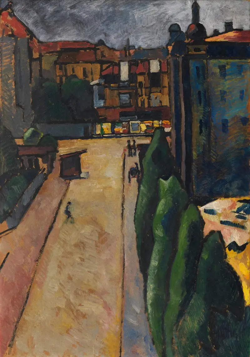 Straßenbild I av Alexander Kanoldt