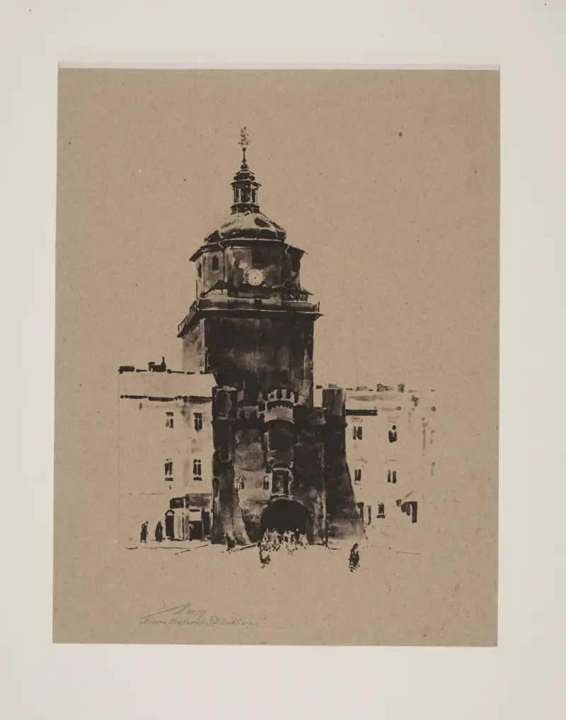 Krakówporten i Lublin av Alexander Mann