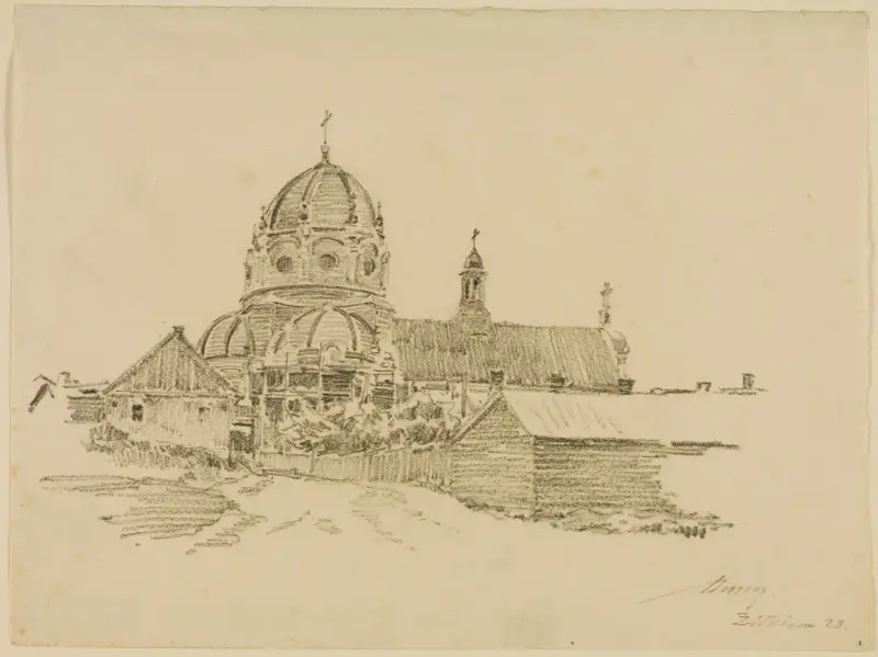 Basilianklostret i Zjovkva av Alexander Mann