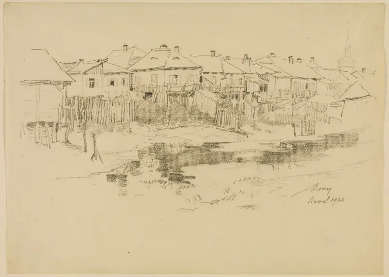 Kowel, fragment miasta av Alexander Mann