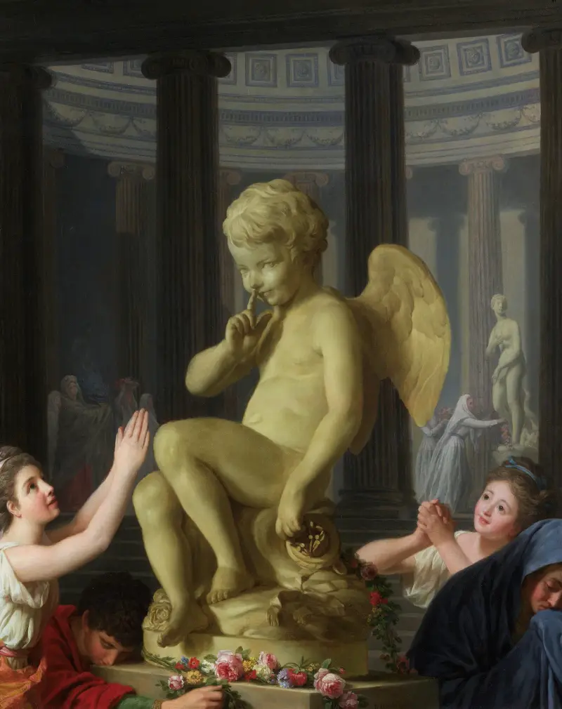 Amors tillbedjan av Alexander Roslin