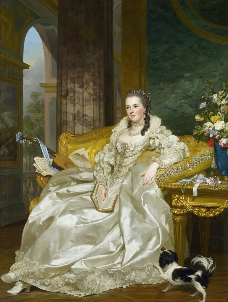 Grevinnan d'Egmont Pignatelli i spansk dräkt av Alexander Roslin