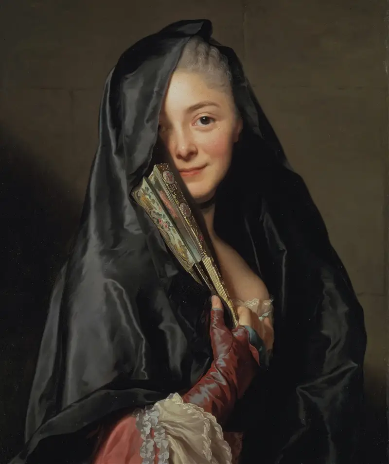 The Lady with the Veil (the Artist’s Wife) von Alexander Roslin
