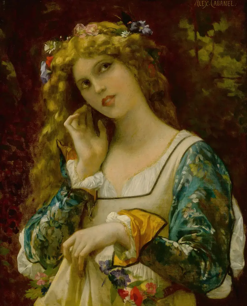 Der Stimme des Echos lauschend von Alexandre Cabanel