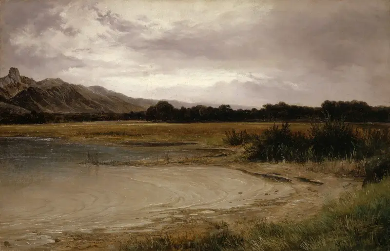 Vid Thunsjön av Alexandre Calame