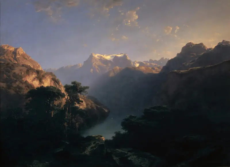 Nad jeziorem Uri, Alexandre Calame