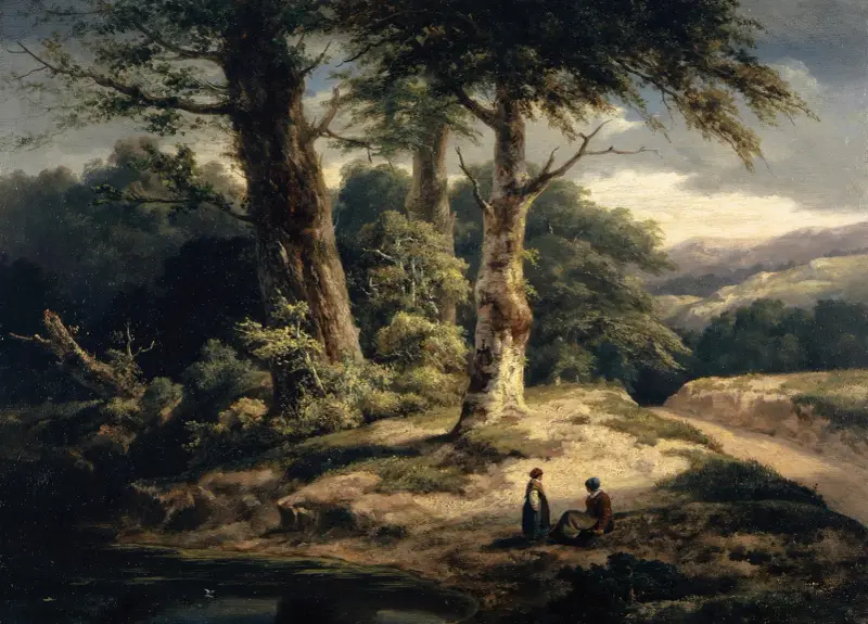 Krajobraz leśny, Alexandre Calame