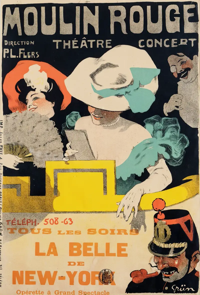 La Belle De New York, 1895 – Nr. 1 von Jules-Alexandre Grün
