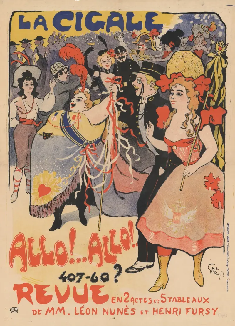 La Cigale. Allo.Allo, 1898 – nr 1 av Jules-Alexandre Grün