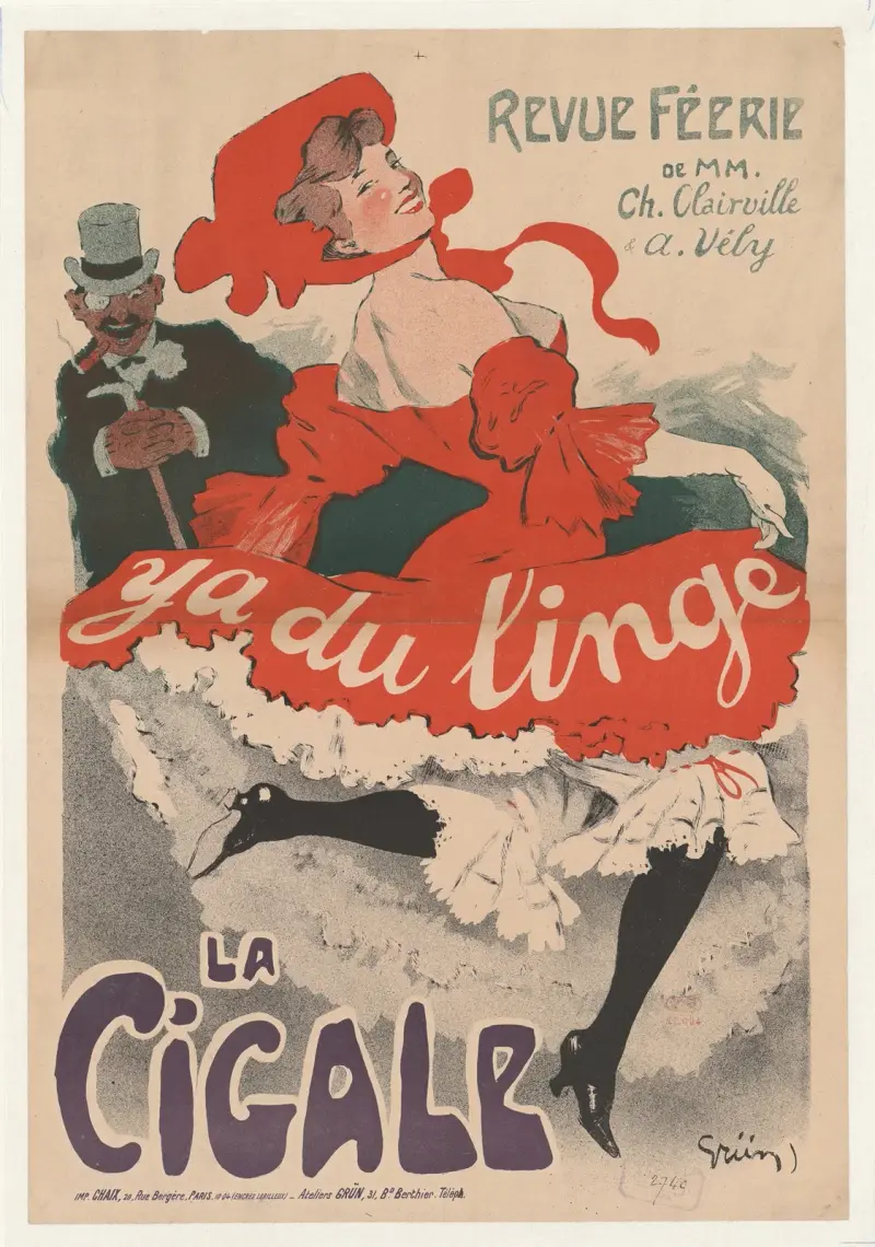 Revue féérie. Y a du linge. La Cigale von Jules-Alexandre Grün