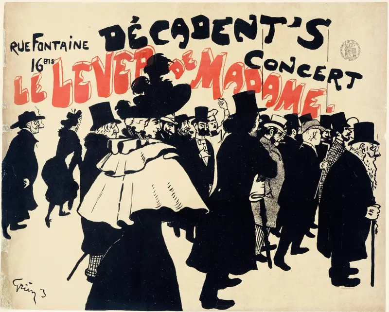 Rue Fontaine, 16 Bis, dekadenternas konsert – Madame Levers uppträdande av Jules-Alexandre Grün