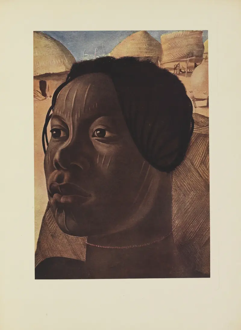 Aoua, bandakvinna (Ialinga) av Alexandre Jacovleff