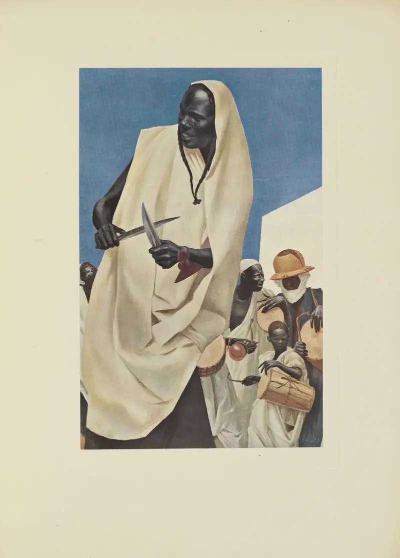 La Danse du Kuli-Kuta (Niamey) av Alexandre Jacovleff
