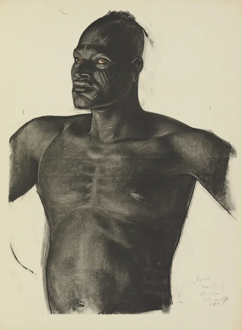 Sara Le Pisteur (Bahr Ouandja) von Alexandre Jacovleff