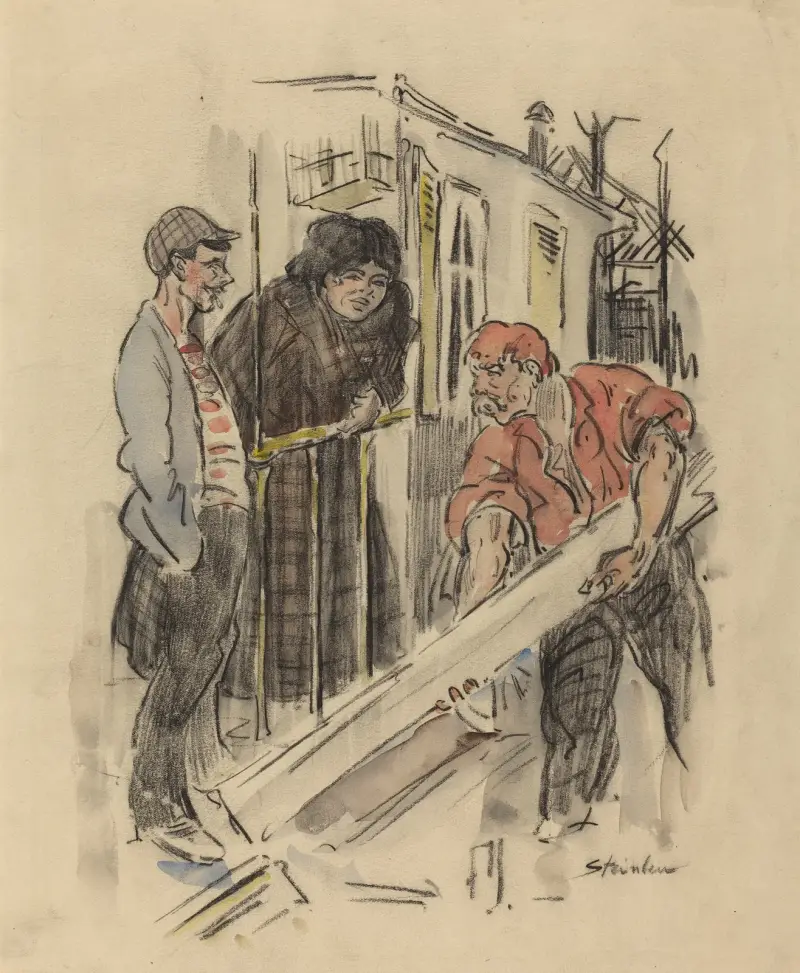Gossips av Théophile Alexandre Steinlen