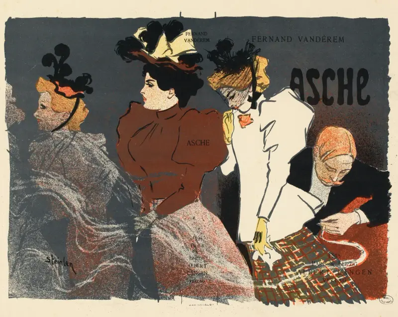 Illustration pour Asche de Fernand Vandérem av Théophile Alexandre Steinlen