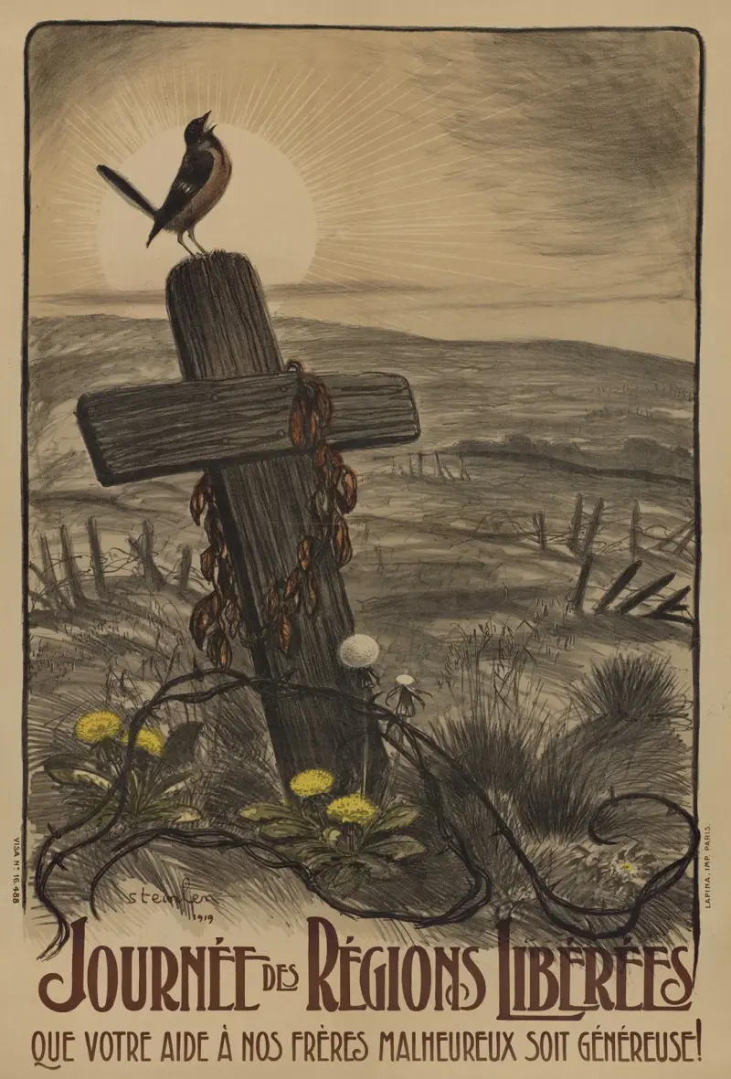 De befriade regionernas dag – låt ert bistånd nå våra olyckliga bröder av Théophile Alexandre Steinlen