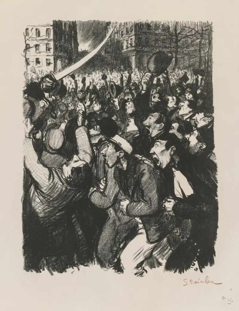 Les Moutons de Boisdeffre av Théophile Alexandre Steinlen