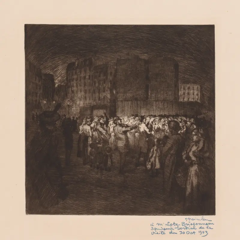 Little Street Singers av Théophile Alexandre Steinlen