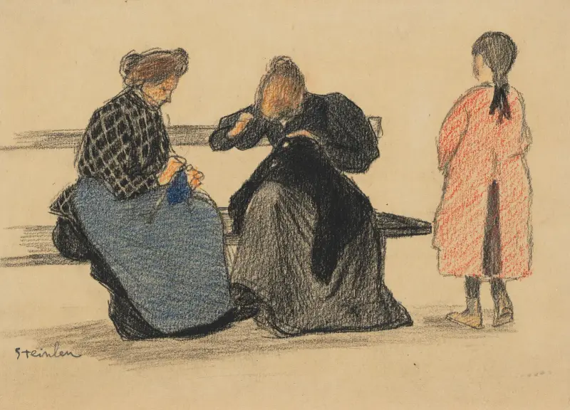 Three Figures av Théophile Alexandre Steinlen