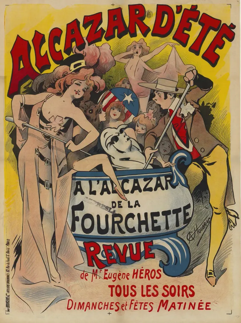 Alcazar d'Eté. På gaffelns Alcazar, revy av herr Eugène Héros av Alfred Choubrac