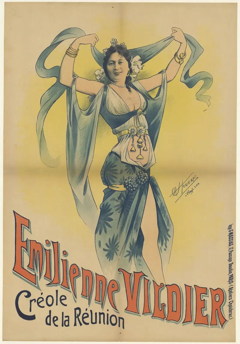 Emilienne Vildier, kreol från Réunion av Alfred Choubrac