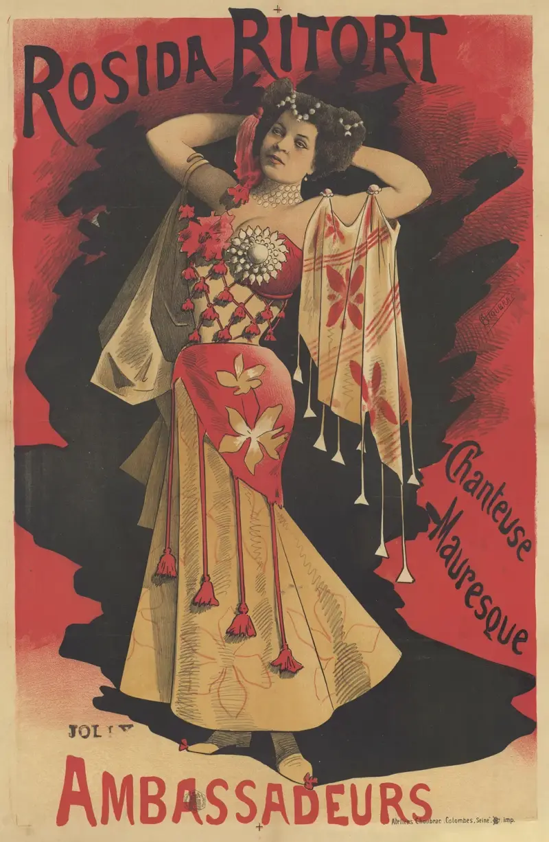 Rosida Ritort, morisk sångerska. Ambassadeurs av Alfred Choubrac