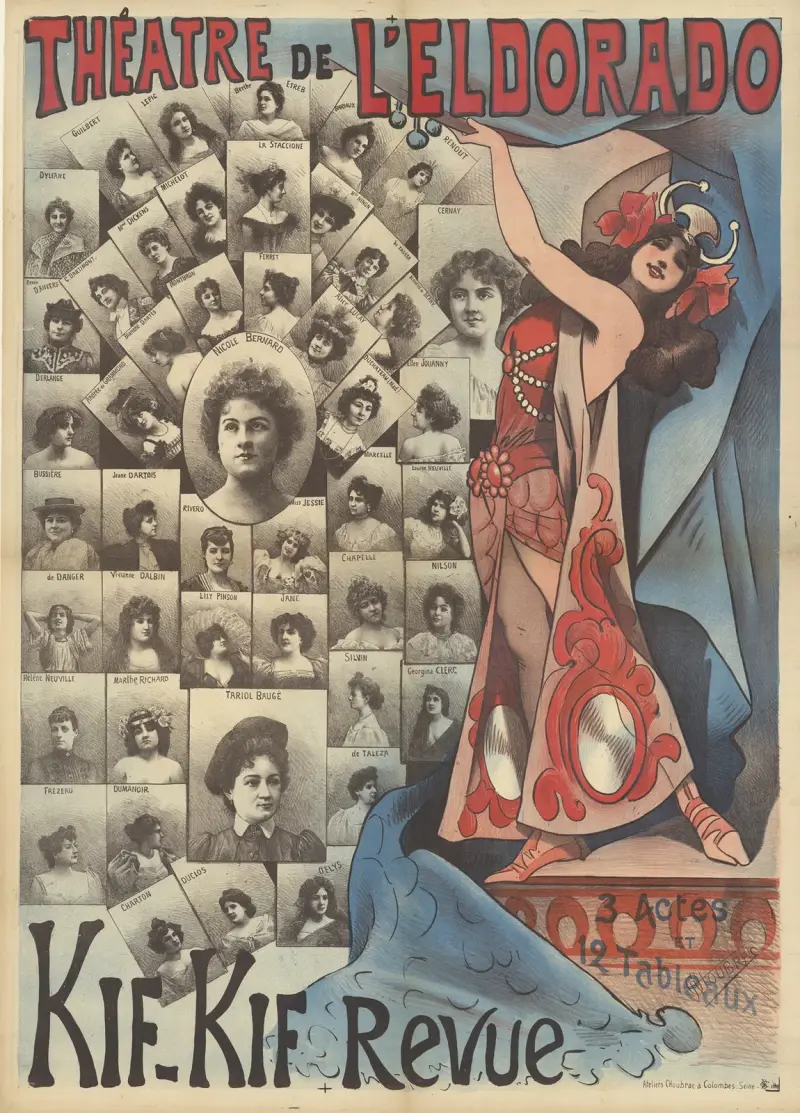 Théâtre de l'Eldorado. Kif-Kif-revyn av Alfred Choubrac