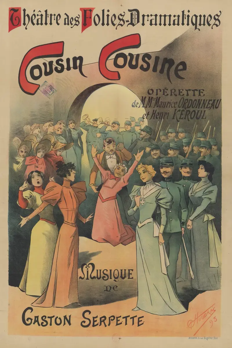 Théâtre des Folies Dramatiques. Kusin, kusin av Alfred Choubrac