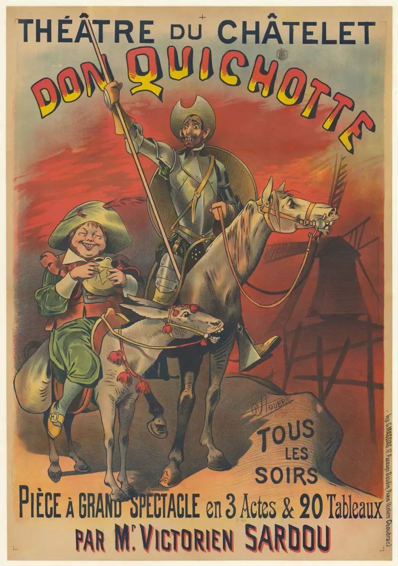Théâtre du Châtelet. Don Quichotte … pièce à grand spectacle et 3 actes et 20 tableaux par Mr Victorien Sardou von Alfred Choubrac